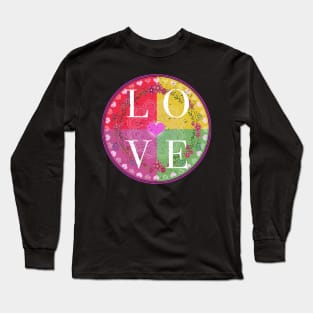 Love Is A Four Letter Word No.2 (Vintage distressed texture) Long Sleeve T-Shirt